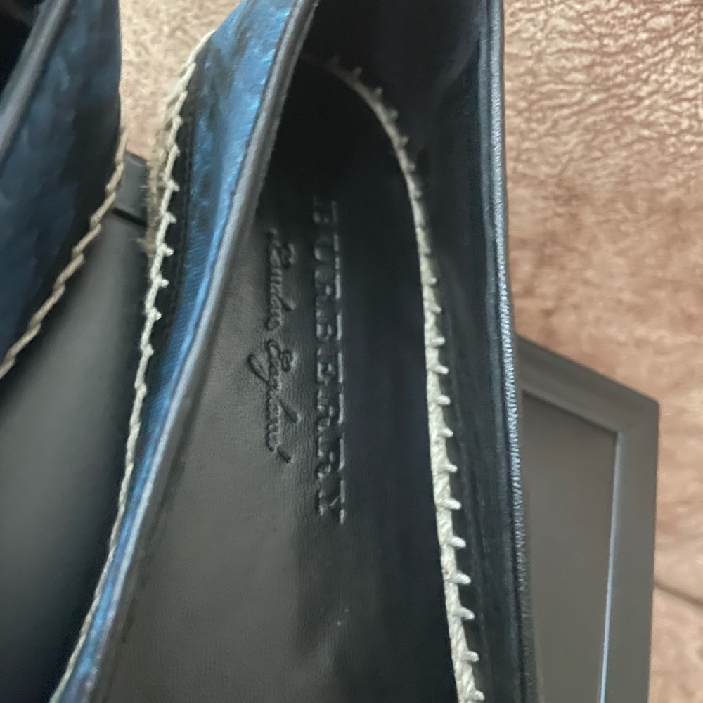 Burberry Mineral Blue Snake Print Tasseled Espadrilles Size 38 - Picture 7 of 12